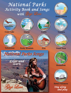 National Parks Activity Book & Songs with Gigi Love